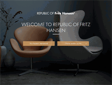 Tablet Screenshot of fritzhansen.com